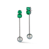Katherine Jetter Gray Pearl Tik Tok Earrings