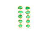 Loren Nicole Emerald Long Drop Earrings