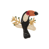 Mercedes Salazar Emerald Toucan Pin