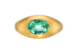Darius Mint Muzo Emerald Gem Signet Ring