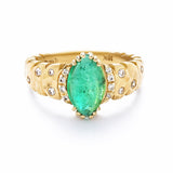 Dana Bronfman North-South Marquise Agra Ring