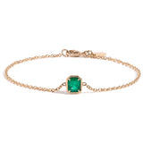 Emerald Cut Chain Bracelet
