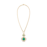Harwell Godfrey Emerald and Pear Necklace