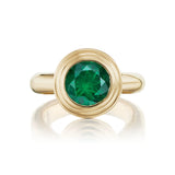 Harwell Godfrey Round Emerald Ring