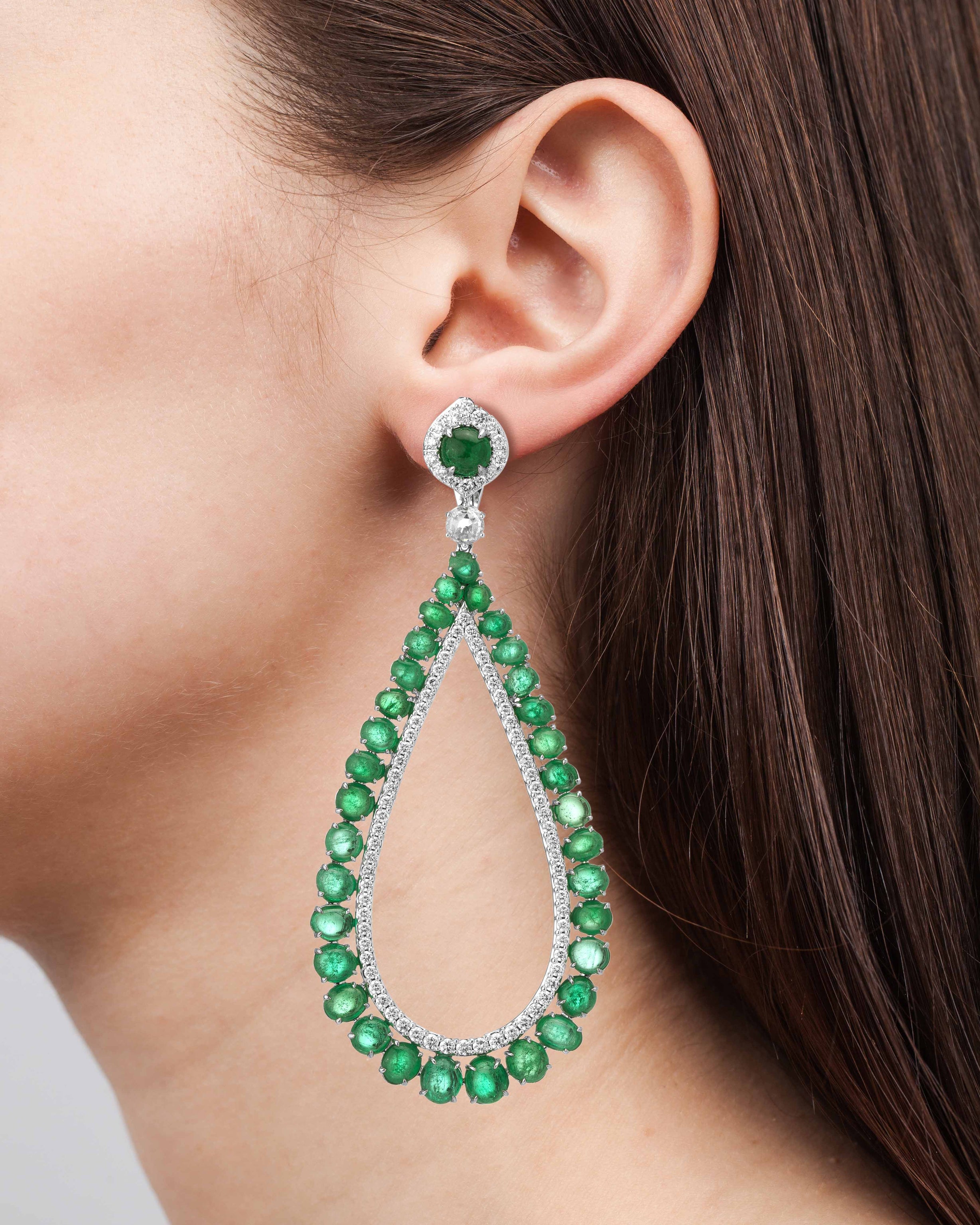 Ref: KA-21-Verity-chandelier-earrings-white-gold-diamonds-Emeralds ...