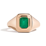 Emerald Cut Signet Ring
