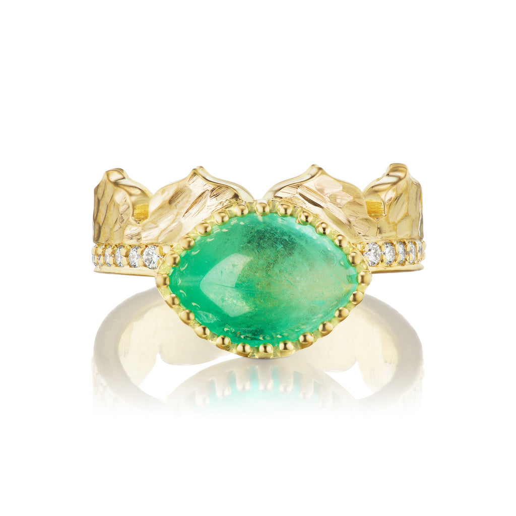 Dana Bronfman X Muzo Emeralds East-West Marquise Agra Crown Ring